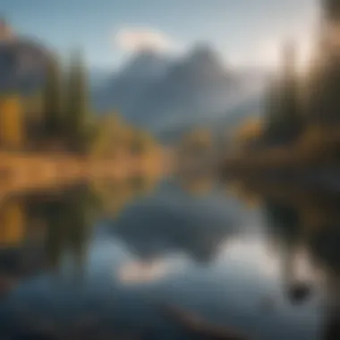 Breathtaking Montana Mountain View A breathtaking view of the Montana mountains reflecting in a calm lake