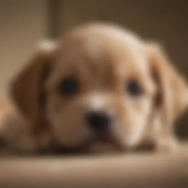 A close-up of a puppy with a playful expression, symbolizing health and vitality.