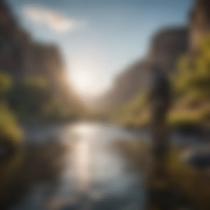 Fly fishing in the pristine waters of the Big Hole River