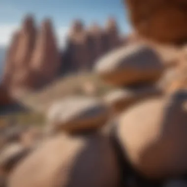 Unique Rock Formations Close-up of unique rock formations against a clear sky