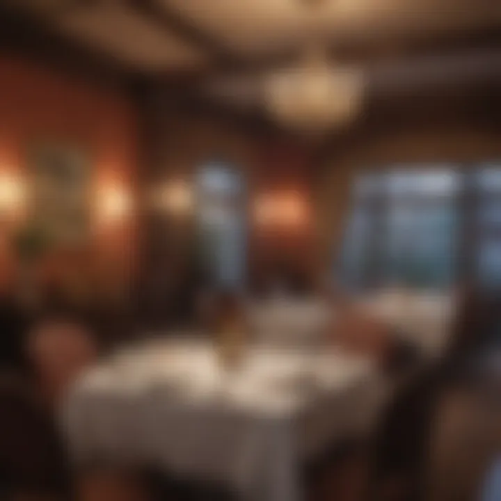 Dining area with guests enjoying a meal at the hotel's restaurant