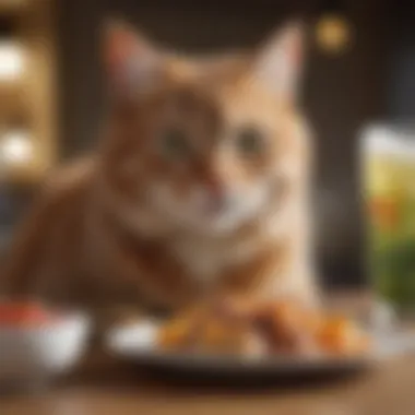 A content cat enjoying a meal of hypoallergenic food