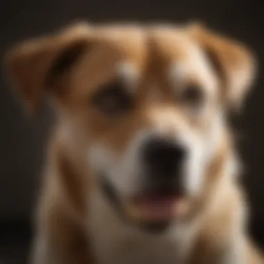 A dog enjoying a chew bone for dental health