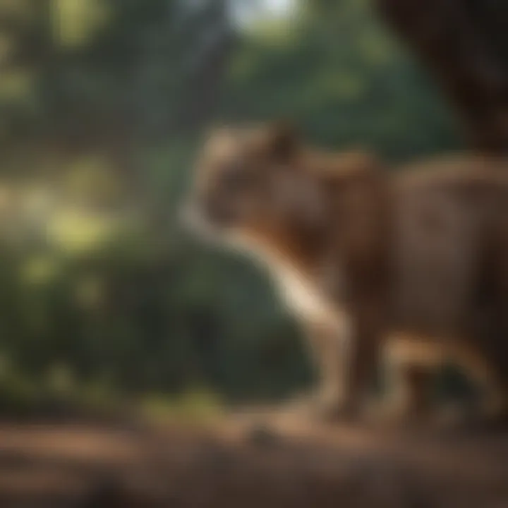 Interactive educational display about local wildlife