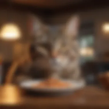 The Positive Impact of Quality Diet Healthy adult cat enjoying meal