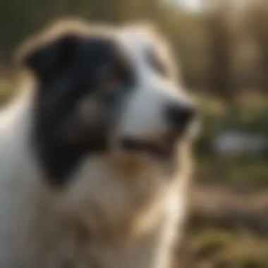 Sheepdog Loyalty and Companionship A sheepdog displaying loyalty and companionship