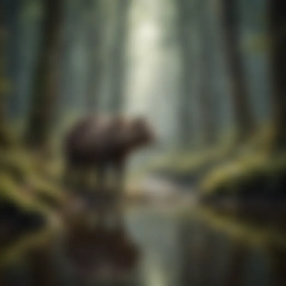 A mystical forest representing the journey of self-discovery