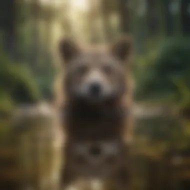 Symbolism of Personal Growth A serene landscape symbolizing personal growth and reflection