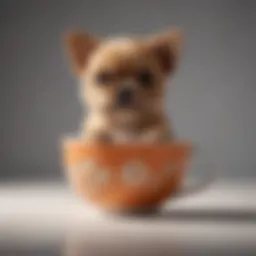 A selection of various tea cup dog breeds showcasing their small size and unique features.