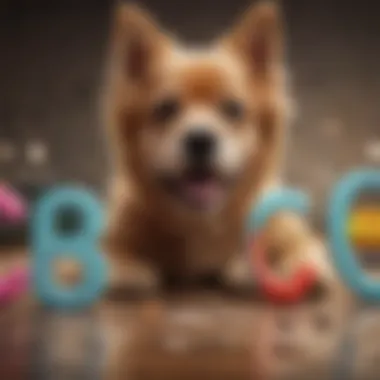 Playful Dog Names A collection of playful dog names displayed in colorful letters
