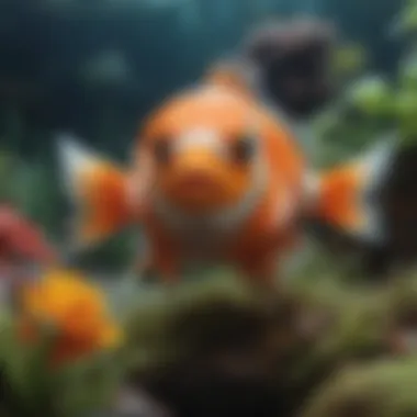 Colorful fish and delicate sea anemones in a vibrant ecosystem