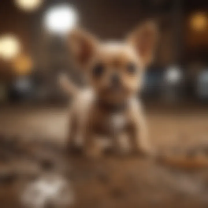 Tiny dog breed in a playful setting, illustrating behavior