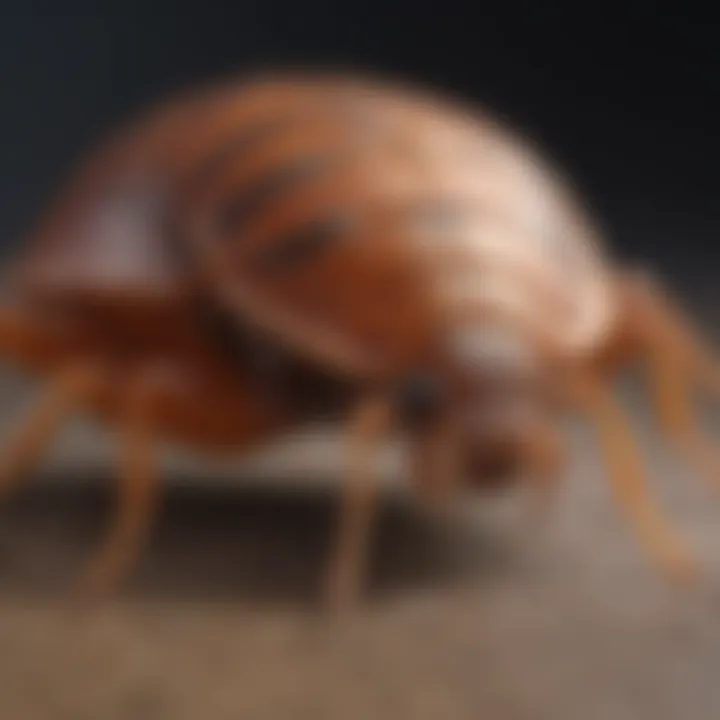 Illustration highlighting the physical features of bed bugs