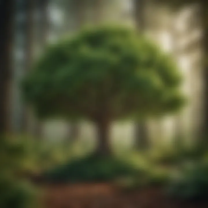 An illustration of the ecological importance of the Great Green Arborvitae