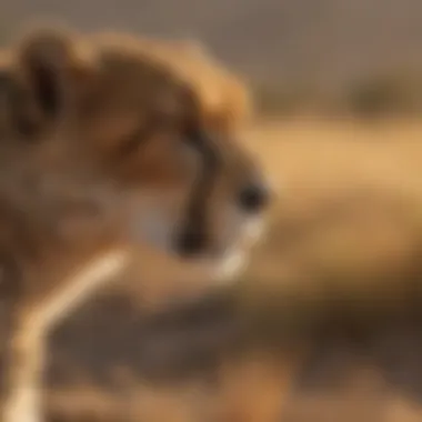 Cheetah confronting habitat challenges Cheetah facing ecological challenges