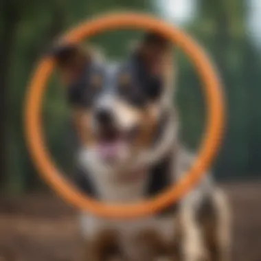 Unique Design of Hyper Dog Frisbee Close-up of a hyper dog frisbee showcasing its unique design features