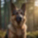 Majestic German Shepherd in a natural setting