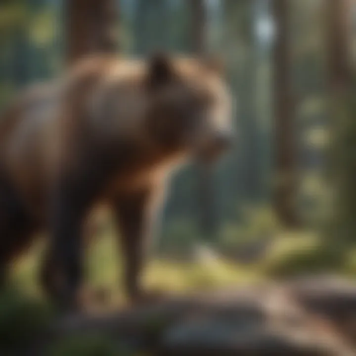 Wildlife in their natural habitat within a national park