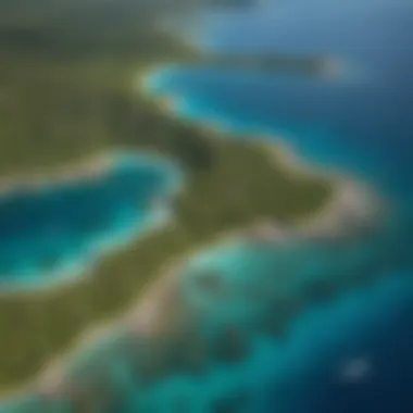 Aerial view showcasing the vast expanse of the Great Barrier Reef