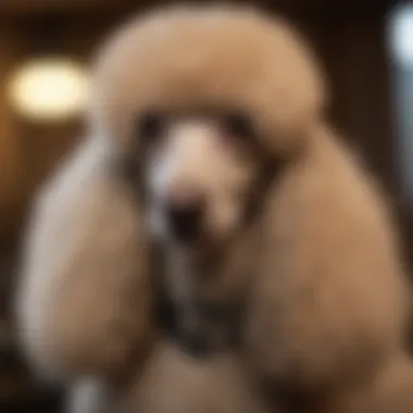 Grooming Essentials for Standard Poodles Close-up of Standard Poodle grooming