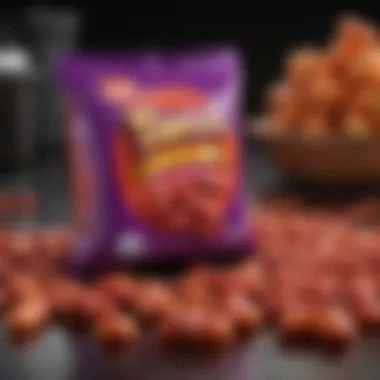 Futuristic representation of Takis packaging and flavors
