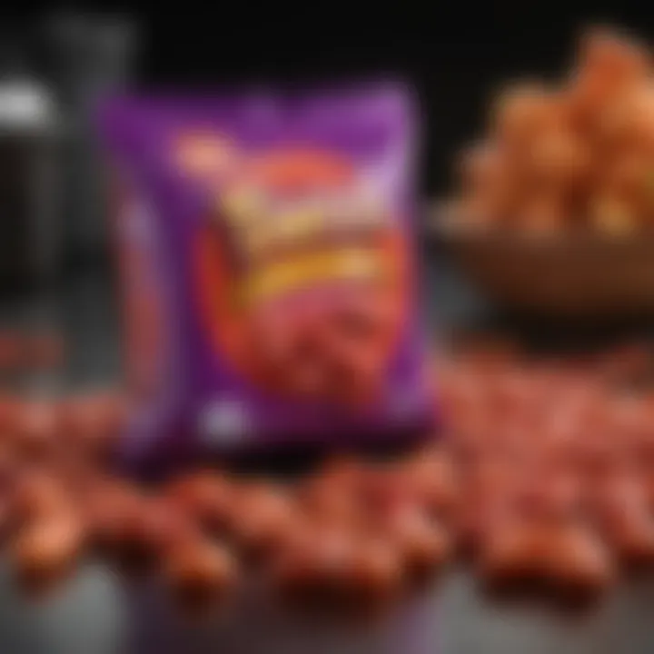 Futuristic representation of Takis packaging and flavors