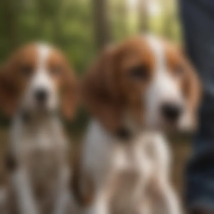 Adoption event featuring Treeing Walker Coonhound puppies