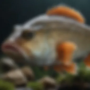 Intricacies of a Rare Freshwater Fish Species A close-up of a rare freshwater fish species highlighting its unique features
