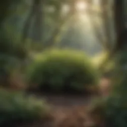 A vibrant display of native Virginia bush species flourishing in their natural habitat