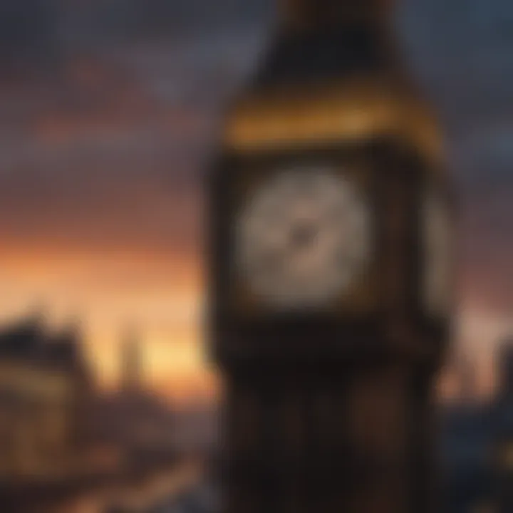 The grandeur of Big Ben at twilight, showcasing its intricate Gothic architecture.