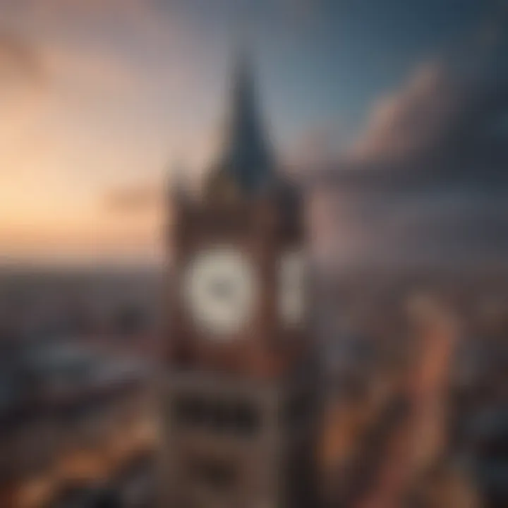 The iconic spire of the Clock Tower in Istanbul, reflecting the city's rich history.