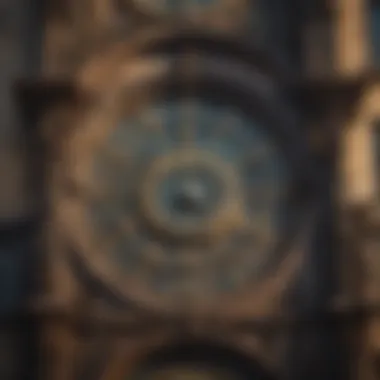 Prague's Astronomical Clock: A Dance of Time and Art The soaring presence of the Astronomical Clock in Prague, adorned with medieval artistry.