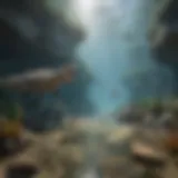 An illustration of the Permian-Triassic extinction event showcasing diverse marine life before the event.