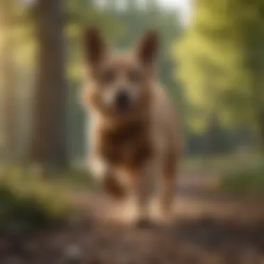 Healthy Lifestyle for Dogs An active dog playing outdoors, representing a healthy lifestyle.