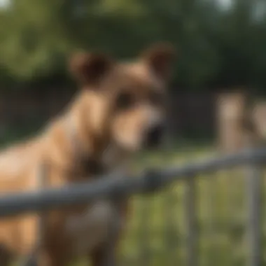 Breed-Specific Fence Solutions A breed-specific fence setup with additional barriers.