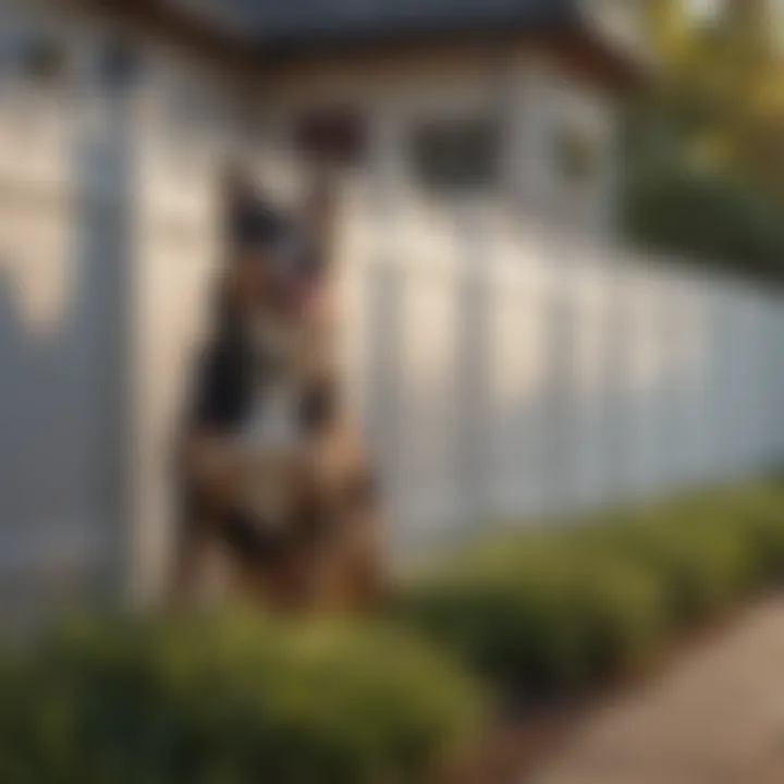 A modern vinyl fence showcasing sleek design and height.