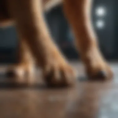 Healthy Dog Paws Healthy dog paws after proper cleaning and care