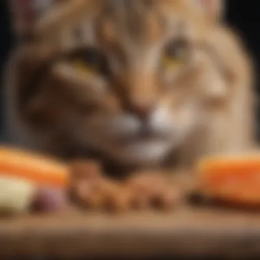 High-quality cat food packaging showcasing premium ingredients