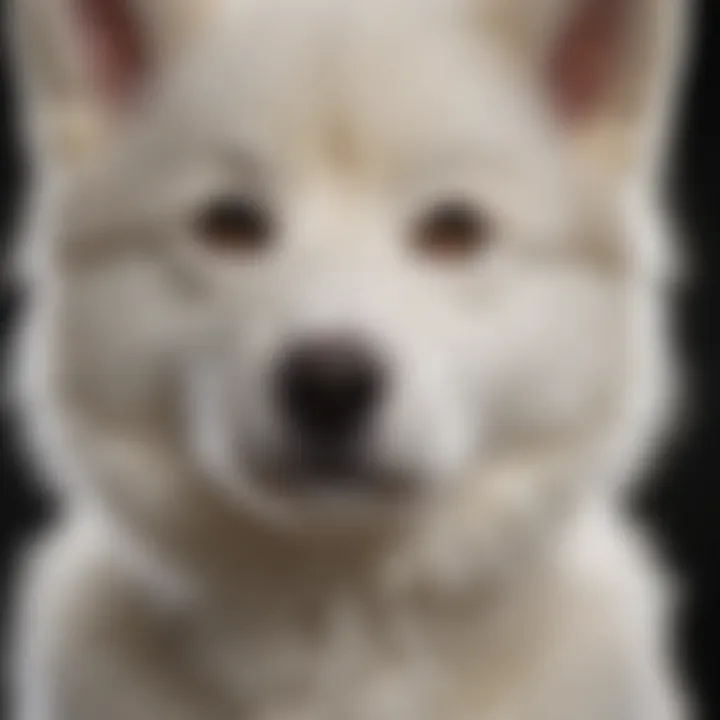 Close-up of a Huskydoodle's distinctive coat pattern