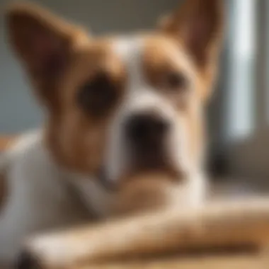 A dog receiving treatment for allergies