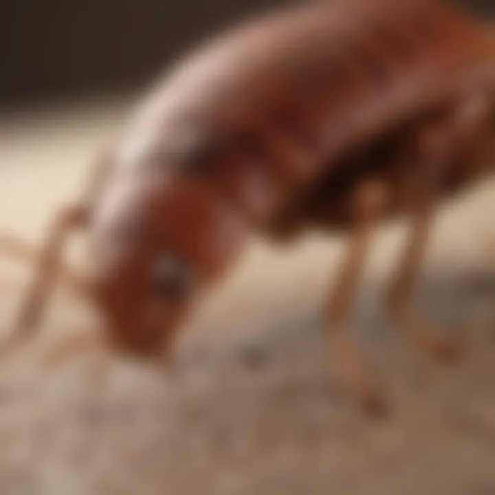 Diagram highlighting physical characteristics of bed bug mimics.