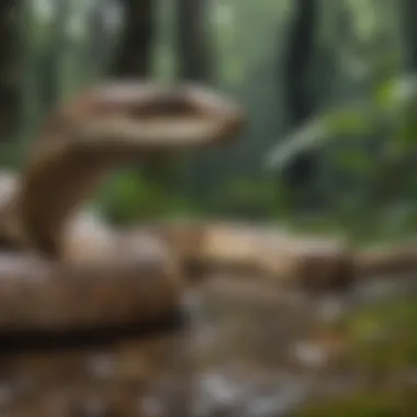 Snakes in Their Natural Habitat Different snake species in their natural habitat