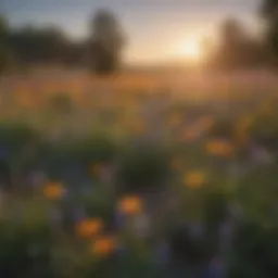 A vibrant display of wildflowers in Fresno showcasing diverse plant life.