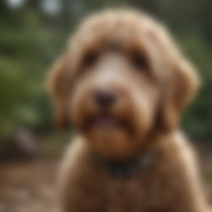 A Labradoodle trained as a service dog, demonstrating its versatility and adaptability.