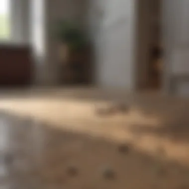 Recognizing Ant Trails in Domestic Spaces Home interior with visible ant trails
