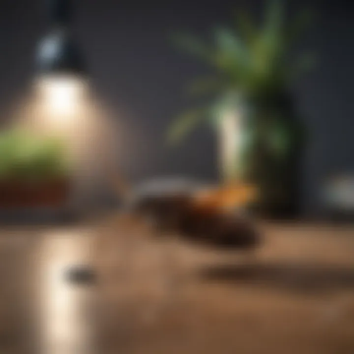 Natural remedies for pest control arranged on a table.