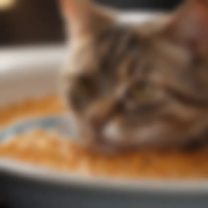 Premium wet food in a bowl for feline nutrition