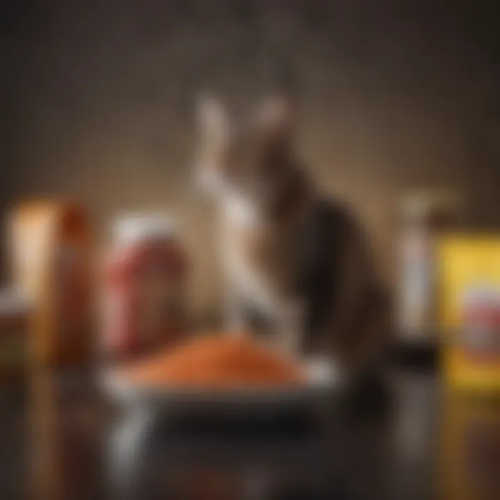 A chart comparing nutritional content of various wet cat food brands