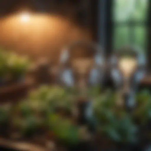 Various types of light bulbs for indoor gardening