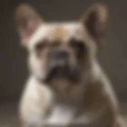 French Bulldog with a shiny coat